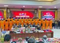 Puluhan tersangka premanisme ditampilkan Polda Kaltim dalam konferensi pers di Balikpapan. (Dok. Muhammad/PortalBalikpapan)