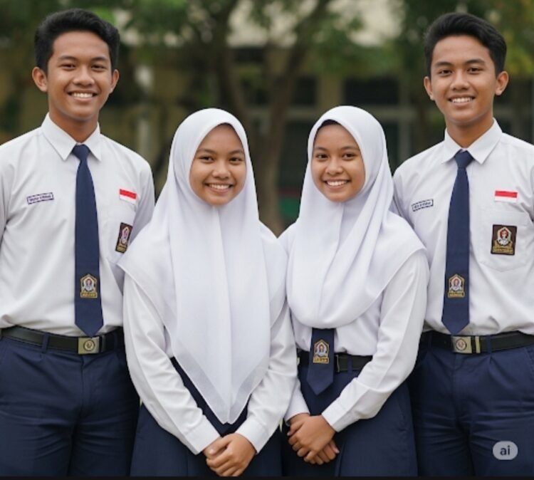 Ilustrasi Siswa/i Sekolah Menengah Pertama (SMP). (Dok. AI)