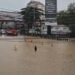 Tangkapan layar situasi banjir di depan BRI Jalan Ahmad Yani. (Dok. Istimewa)