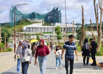 Suasana publik di KIPP IKN yang terbuka untuk umum setiap hari. (Dok. Humas Otorita IKN)