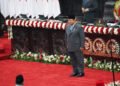 Presiden Prabowo menyampaikan pidato di Sidang Tahunan MPR RI 2025, Gedung Nusantara, Jakarta. (AmiriYandi/KPM Kemkomdigi)