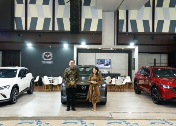 Booth Mazda di GIIAS Semarang 2025 menghadirkan pengalaman premium dengan menampilkan SUV unggulan. (Dok. IH/PortalBalikpapan)