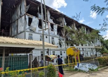 Foto pasca kebakaran Hunian Pekerja IKN. (Dok. Humas Otorita IKN)