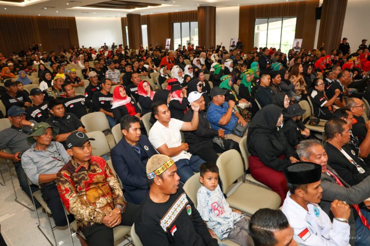 Ratusan peserta hadiri peringatan HUT ke-24 Gerakan Pemuda Asli Kalimantan (GEPAK) di Ruang Serbaguna Kemenko 3, KIPP Nusantara, Kamis (23/10/2025). (Dok. Humas Otorita IKN)