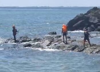 Tangkapan layar petugas gabungan tengah melakukan pencarian. (Dok. Robert/RBM)