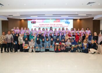 DWP Otorita IKN menggelar workshop daur ulang plastik dalam rangka HUT ke-26 DWP di Nusantara. (Dok. Humas Otorita IKN)