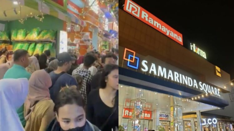 Suasana meriah di area Samarinda Square saat Ramayana Fair 2026 resmi dibuka untuk umum. (Dok. Ist)