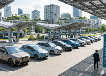 Ilustrasi mobil listrik (AI)