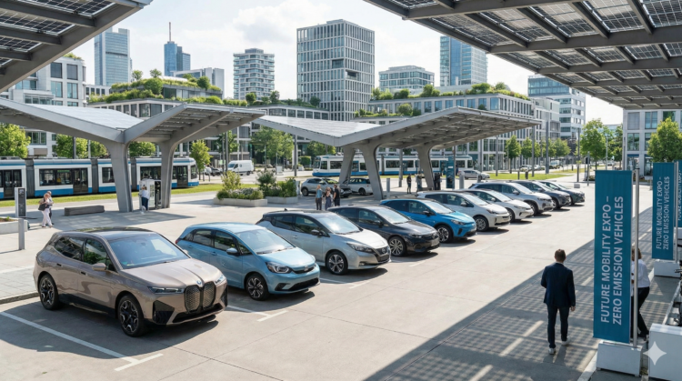 Ilustrasi mobil listrik (AI)