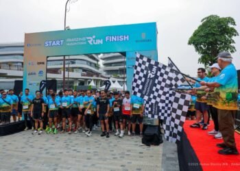 Ribuan pelari meramaikan Amazing Nusantara Run di kawasan Nusantara. (Dok. Humas Otorita IKN)