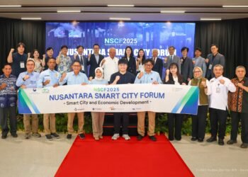 Delegasi Korea Selatan dan Indonesia berfoto bersama usai sesi diskusi NSCF 2025 di Nusantara. (FOTO: Humas Otorita IKN)