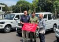 RMA Indonesia dan Agrinas menyerahkan armada Mahindra kepada Kementerian Pertahanan untuk respons bencana. (Dok. PR/MT)