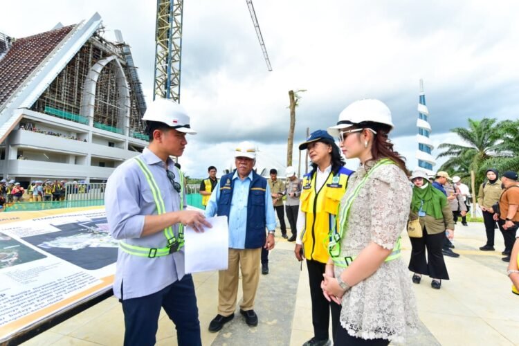 Wapres Gibran memantau progres proyek strategis di IKN. (Dok. Humas Otorita IKN)