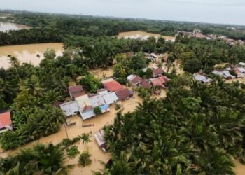 Pantauan udara banjir di Aceh. (Dok. bpba.acehprov.go.id)
