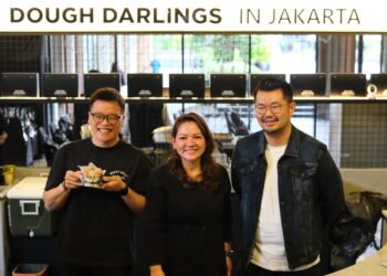 Co-Founder Dough Darlings, Ivan Mario Halim, Agnes Dyke, Andrian. (Dok. Nieno/PortalBalikpapan)