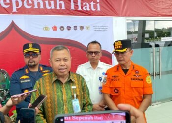 Posko Angkutan Lebaran di Bandara SAMS Sepinggan Balikpapan resmi beroperasi mengantisipasi lonjakan penumpang mudik. (Dok. Muhammad/PortalBalikpapan)