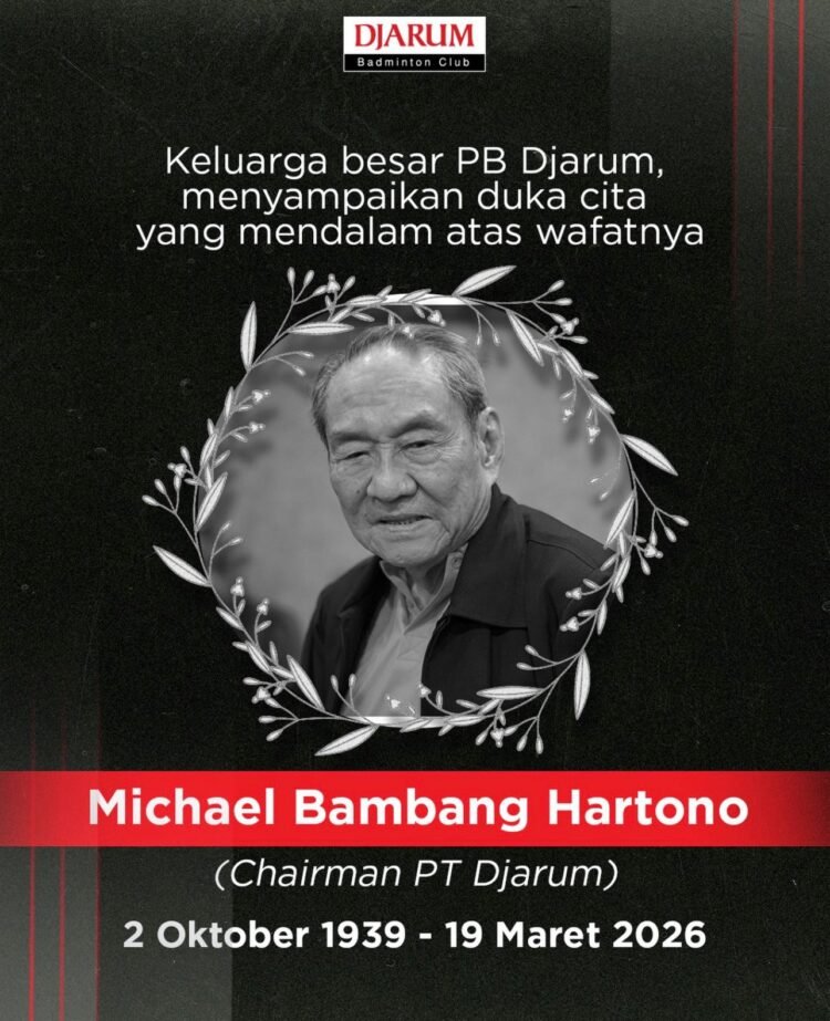 Ucapan duka meninggalnya Michael Bambang Hartono. (Dok. Instagram/pbdjarumofficual)