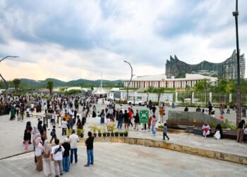 352 ribu lebih pengunjung memadati kawasan IKN selama libur panjang Maret 2026. (Dok. Humas Otorita IKN)