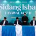 Tangkapan layar Sidang Isbat Kemenag. (Dok. Youtube Kemenag)