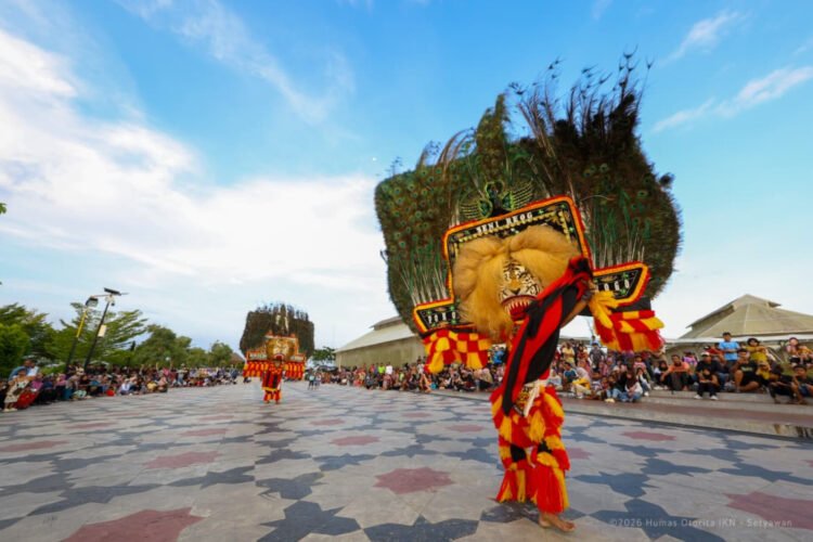 Pertunjukan Reog Ponorogo di kawasan IKN. (Foto: Humas OIKN)