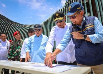 Menkopolkam RI Djamari Chaniago meninjau langsung progres pembangunan IKN di Nusantara, Selasa (3/3/2026). (Dok. PB/IKN)