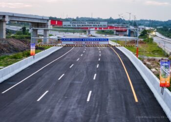 Ruas Jalan Tol Balikpapan–IKN dibuka secara fungsional untuk mendukung kelancaran arus mudik dan balik Lebaran 2026. (Dok. Humas Otorita IKN)
