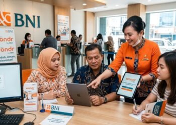 Ilustrasi pelayanan Bank BNI. (Dok. AI)