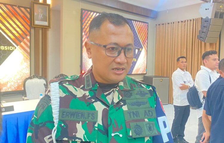 Danpomdam VI/Mulawarman tegaskan: tak ada toleransi bagi oknum terlibat BBM ilegal. (Dok. Muhammad/PortalBalikpapan)