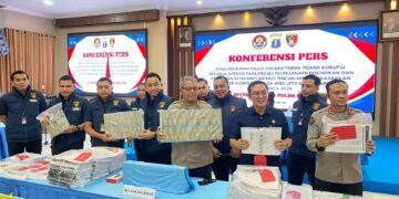 Ditreskrimsus Polda Kaltim merilis kasus dugaan korupsi BLKI Balikpapan, dari retribusi hingga pelatihan fiktif. (Dok. Muhammad/PortalBalikpapan)