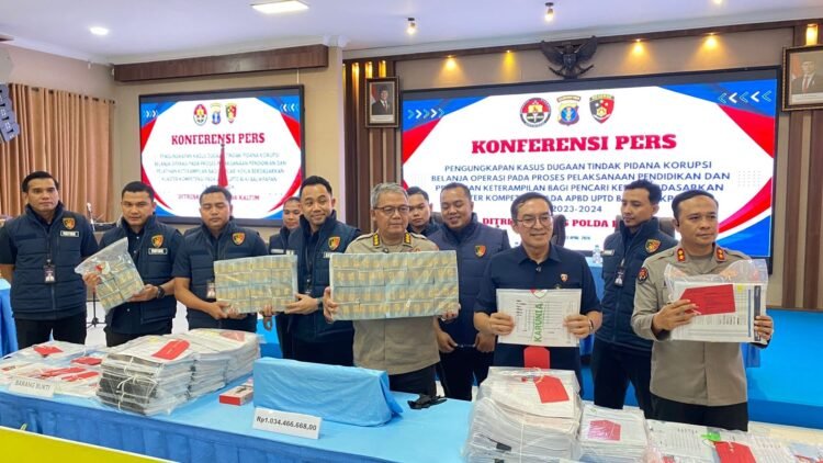 Ditreskrimsus Polda Kaltim merilis kasus dugaan korupsi BLKI Balikpapan, dari retribusi hingga pelatihan fiktif. (Dok. Muhammad/PortalBalikpapan)