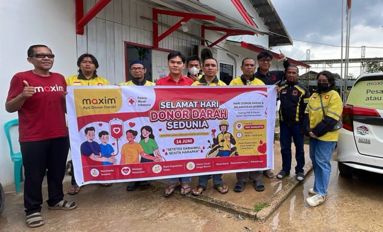 Maxim Sangatta berkolaborasi dengan PMI gelar donor darah untuk peringati Hari Donor Darah Sedunia. Semangat berbagi untuk sesama. (Dok. IH/PortalBalikpapan)