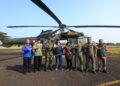 Helikopter Karakal disiapkan untuk mendukung operasi water bombing karhutla di kawasan IKN. (FOTO: Humas Otorita IKN)