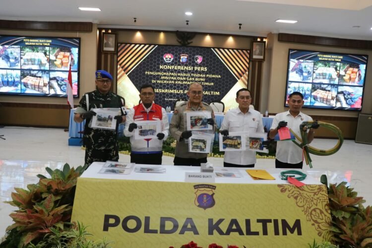 Polda Kaltim mengamankan 3.085 liter BBM bersubsidi dari dua kasus dugaan penyalahgunaan di Kukar dan Kutim, Rabu (16/9/2026). (Dok. Muhammad/PortalBalikpapan)
