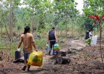 Warga Tinggalkan Tahura Bukit Soeharto Secara Sukarela. (Dok. Humas Otorita IKN)