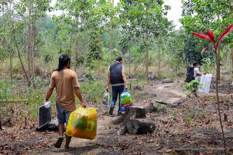 Warga Tinggalkan Tahura Bukit Soeharto Secara Sukarela. (Dok. Humas Otorita IKN)
