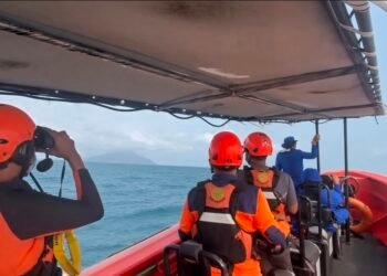 Basarnas Perluas Pencarian Speedboat Bawa Rombongan Jurnalis di Selat Sunda. (Dok. Tangkapan Layar)